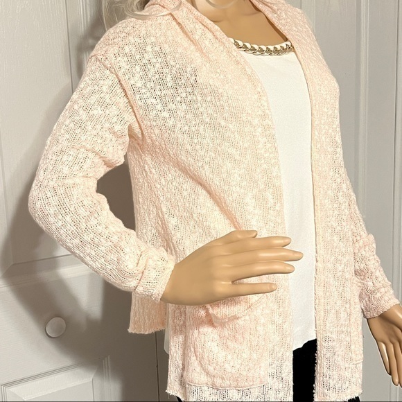 HOLLISTER Pink Cardigan Ladies Sweater Medium/Large - Picture 4 of 16